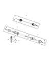 Chrysler Voyager Axle Shaft Diagram - 68494387AA