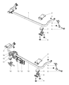 Jeep Wrangler Sway Bar Link Diagram - 52059975AC