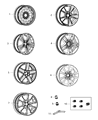 Jeep Spare Wheel Diagram - 5105078AA