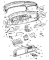 Dodge Ram 3500 Glove Box Diagram - 5FR471C8AB
