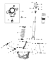 Jeep Grand Cherokee Bump Stop Diagram - 68063781AE