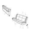 2002 Dodge Ram Wagon Seat Cushion Diagram - 5EV32XT5AI
