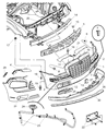 Dodge Charger Front Cross-Member Diagram - 4806163AA