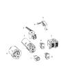 Chrysler Ignition Lock Assembly Diagram - 68234376AC
