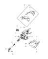 Jeep Ignition Lock Cylinder Diagram - 68312197AA