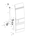 Ram Door Latch Assembly Diagram - 68226086AA