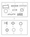 Jeep Water Pump Gasket Diagram - 4884696AA