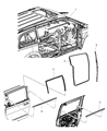 Ram C/V Weather Strip Diagram - 5109809AB