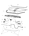 Dodge Dart Weather Strip Diagram - 68142655AB