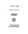 Jeep Wrangler Emblem Diagram - 68291785AA