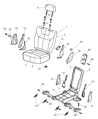 2001 Dodge Durango Seat Cushion Diagram - US461DVAA