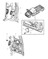 1998 Dodge Durango Car Speakers Diagram - 56020399AB