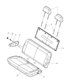 2007 Dodge Caravan Seat Cushion Diagram - 1HH231D5AA