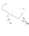 Jeep Wrangler Sway Bar Link Diagram - 52087771AB