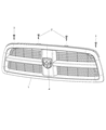 2010 Dodge Ram 3500 Grille Diagram - 55077767AF