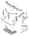 Dodge Neon Front Cross-Member Diagram - 5272341AB