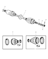 2000 Dodge Neon Axle Shaft Diagram - 4668952AE