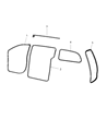 Ram C/V Weather Strip Diagram - 1JG12XXXAD