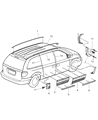 2005 Dodge Caravan Door Moldings Diagram - 4717770AC