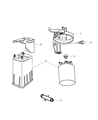 1998 Dodge Neon Vapor Canister Diagram - 4891255AA