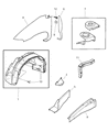 Chrysler Fender Diagram - 5018442AA