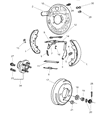 Chrysler Brake Drum Diagram - 4877262