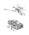 Jeep Commander Shift Cable Diagram - 52109667AD