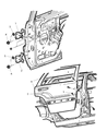 2005 Jeep Grand Cherokee Door Hinge Diagram - 55394223AA