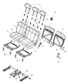 2008 Chrysler Aspen Seat Cover Diagram - 1LL671J1AA