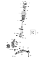 Ram Control Arm Bushing Diagram - 5168160AA