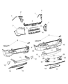 Jeep Cherokee Bumper Diagram - 68232304AC
