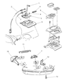Jeep Grand Cherokee Automatic Transmission Shift Levers Diagram - 52104067