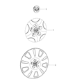 2022 Ram ProMaster City Wheel Cover Diagram - 68263171AA