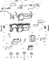 2009 Dodge Ram 1500 Cup Holder Diagram - 1PA20XDVAA