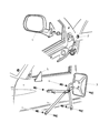 1998 Dodge Ram 2500 Car Mirror Diagram - 55076488AB