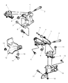 Jeep Cherokee Engine Mount Diagram - 52018450AB