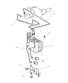 Chrysler Crossfire ABS Control Module Diagram - 5140827AA