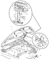 Dodge Ram 3500 Hood Hinge Diagram - 55275841AB