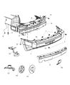 2007 Jeep Patriot Bumper Diagram - 68021290AA