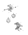 2004 Jeep Liberty Engine Mount Diagram - 52059227AC