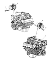 Dodge Dakota A/C Compressor Diagram - 55056435AB