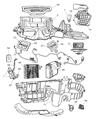 Dodge Heater Core Diagram - 4885749AA
