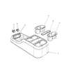 Chrysler Voyager Center Console Base Diagram - 5RK001X9AE