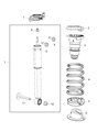 Chrysler Voyager Coil Spring Insulator Diagram - 68231983AB