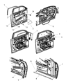 Dodge Charger Window Run Diagram - 68040039AE
