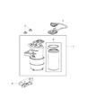Ram Fuel Water Separator Filter Diagram - 68197368AE