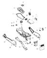 Dodge Challenger Center Console Base Diagram - 68260169AB