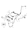 Jeep Power Steering Hose Diagram - 5154409AF