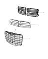 2008 Dodge Magnum Grille Diagram - 4854657AA