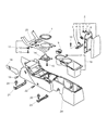 Dodge Center Console Base Diagram - MR621745